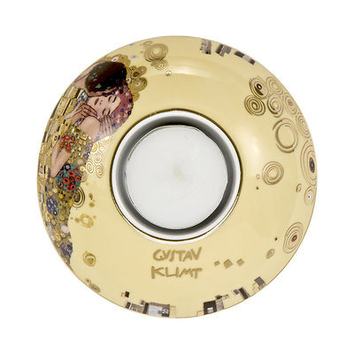 Goebel - Gustav Klimt ,,Pocałunek" świecznik porcelanowy