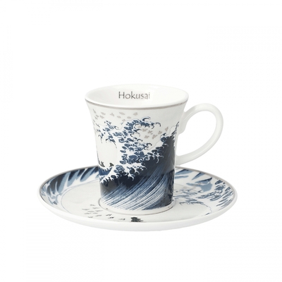 Goebel - Hokusai Katsushika ,,Wielka Fala II w Kanagawie" filiżanka do espresso