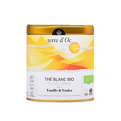 terre d'Oc - White tea  Herbata biała wanilia / tonka