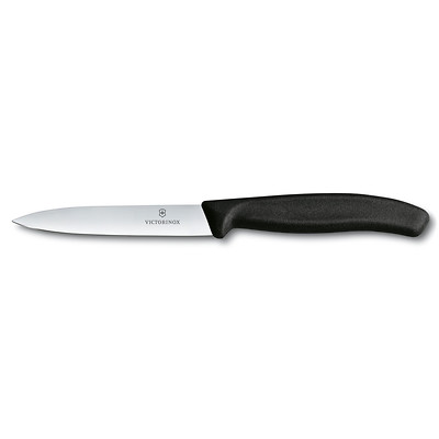 Victorinox - Swiss Classic Nóż do jarzyn gładki 10 cm czarny