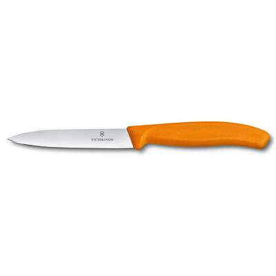 Victorinox - Swiss Classic Nóż do jarzyn gładki 10 cm pomarańczowy