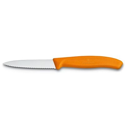 Victorinox - Swiss Classic Nóż do jarzyn ząbkowany  pomarańczowy