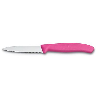 Victorinox - Swiss Classic Nóż do jarzyn ząbkowany różowy