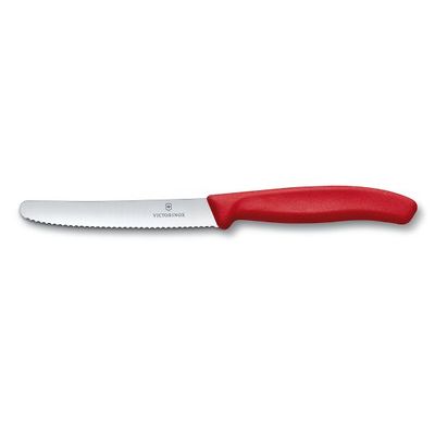 Victorinox - Swiss Classic Nóż do pomidorów ząbkowany czerwony