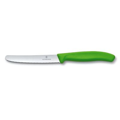 Victorinox - Swiss Classic Nóż do pomidorów ząbkowany zielony