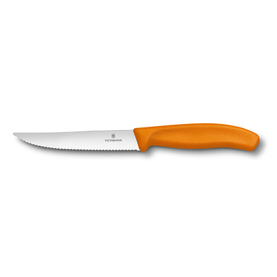 Victorinox - Swiss Classic Nóż do steków i pizzy ząbkowany 12 cm pomarańczowy
