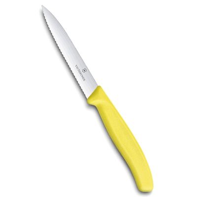 Victorinox - Swiss Classic Nóż do steków i pizzy ząbkowany 12 cm żółty