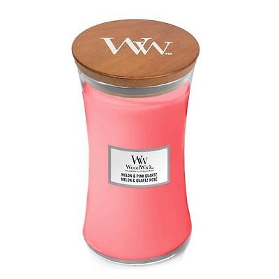 WoodWick - Świeca duża Melon & Pink Quartz