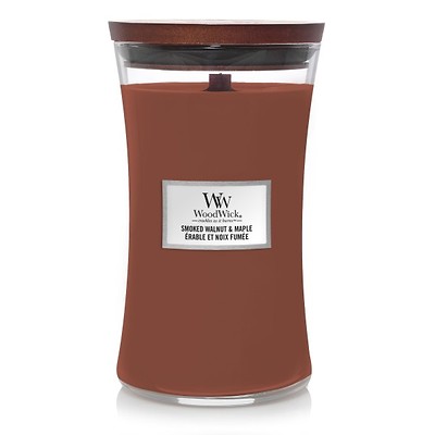 WoodWick - Świeca duża Smoked Walnut  & Maple