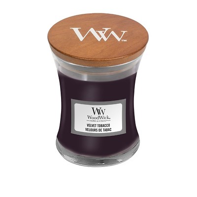 WoodWick - Świeca mała Velvet Tobacco